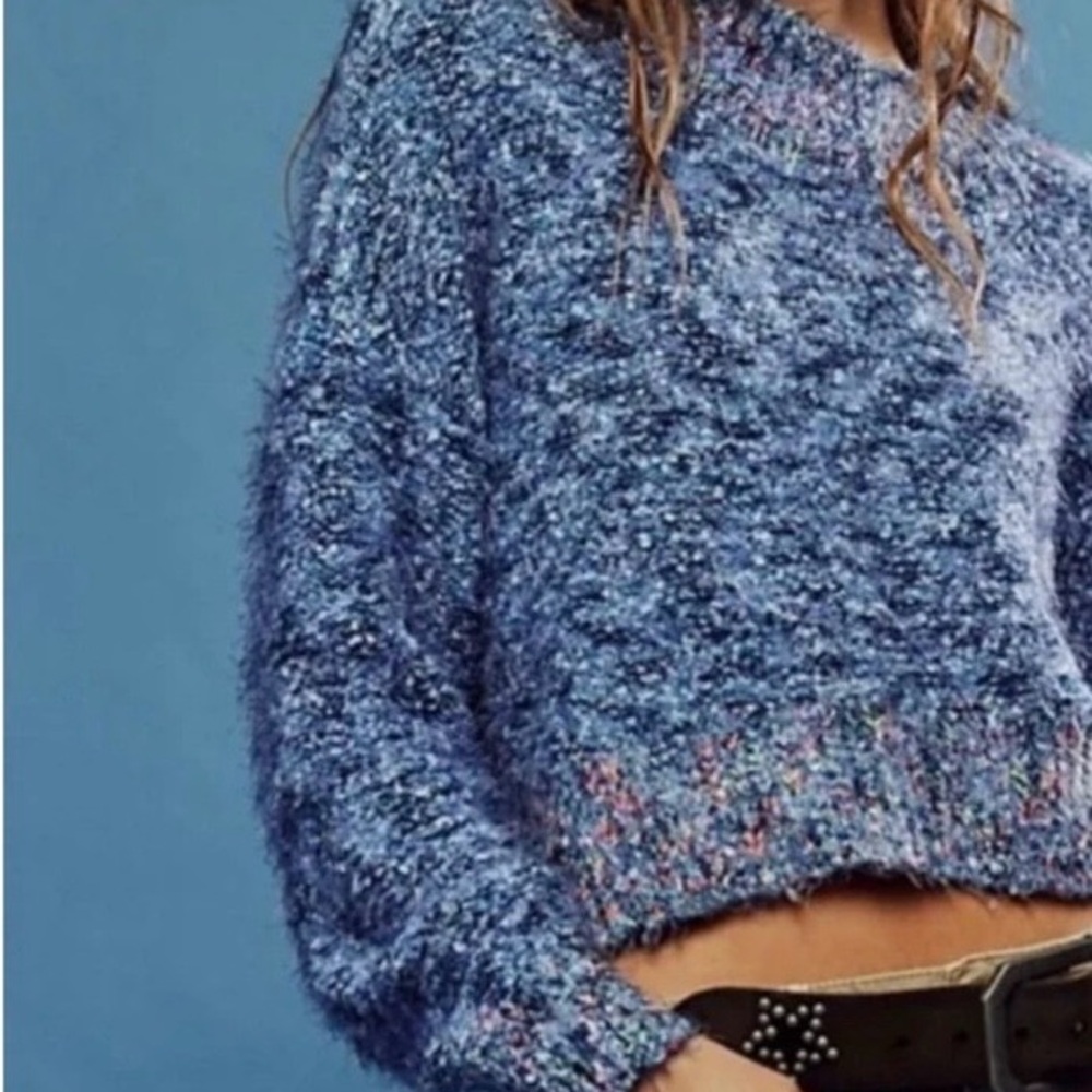 Free People Stardust pullover in Blueberry XS - Picture 2 of 9